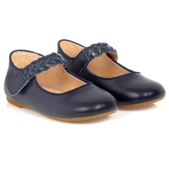 Old Soles NWT Navy Mary Jane with Braided Velcro Strap EU Size 30 /USA size 12 - Picture 1 of 7